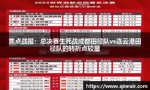 焦点战报：总决赛生死战成都田径队vs连云港田径队的转折点较量